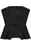 CHALAYAN Twill peplum bustier top