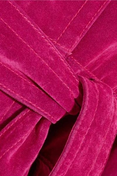 Shop Marc Jacobs Cotton-blend Velvet Coat
