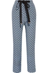 MARNI Printed silk crepe de chine wide-leg pants