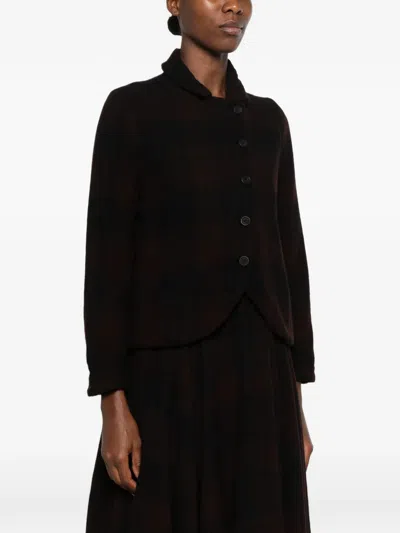 Ricorrrobe Ally Check-pattern Jacket In Brown