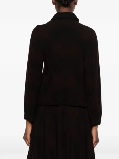 Ricorrrobe Ally Check-pattern Jacket In Brown