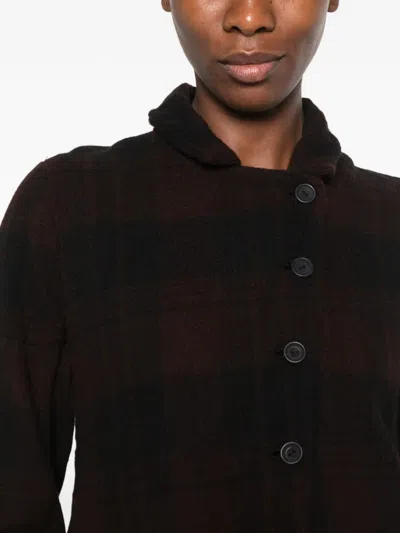 Ricorrrobe Ally Check-pattern Jacket In Brown