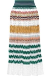 MISSONI Crochet-knit midi skirt