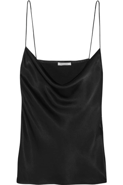 Protagonist Draped Hammered-charmeuse Camisole