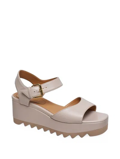 Stella Mccartney Elyse Flatform Sandals In Multi