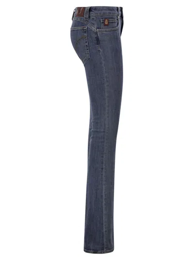 Dondup Flared Stretch Jeans In Blue