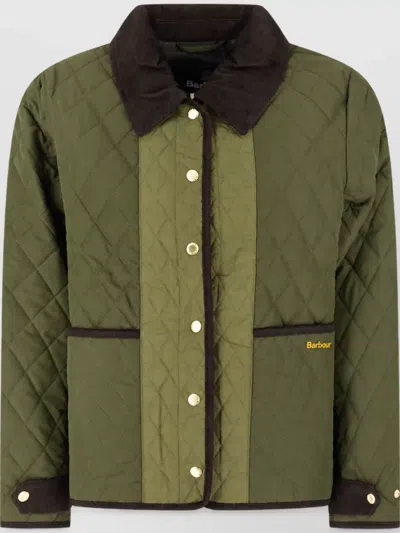 Barbour Single Breasted Coat In Multi