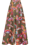 PETER PILOTTO Printed cotton-blend wide-leg pants