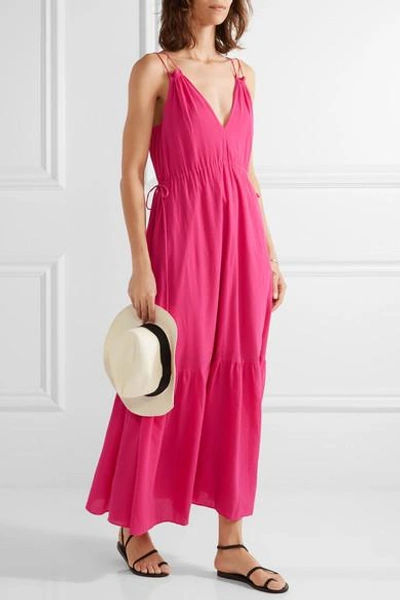 Shop Apiece Apart Daphne Cotton-crepon Maxi Dress