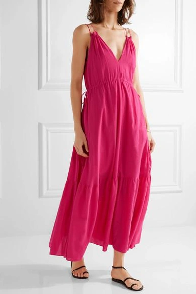 Shop Apiece Apart Daphne Cotton-crepon Maxi Dress