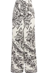 ETRO Printed crepe wide-leg pants