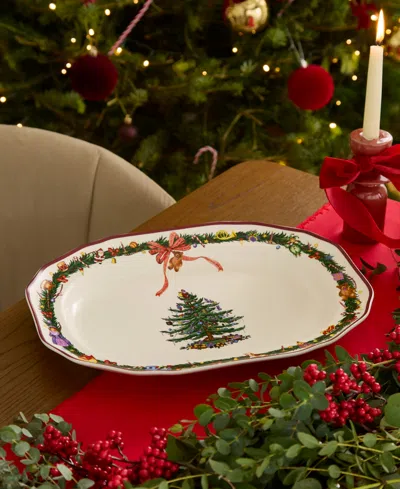 Spode Christmas Memories Rectangular Platter In Multi