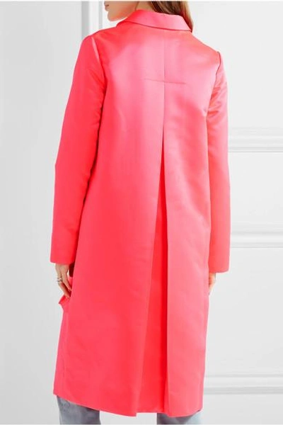 Shop Paskal Ruffle-trimmed Satin Coat