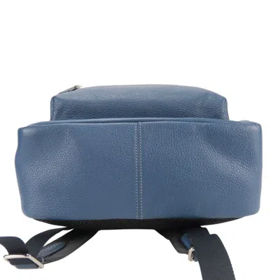 Pre-owned Coach Navy Leather Backpack ()