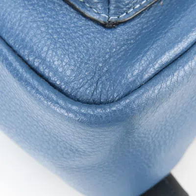 Pre-owned Coach Navy Leather Backpack ()