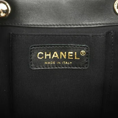 Pre-owned Chanel Black Leather Backpack ()