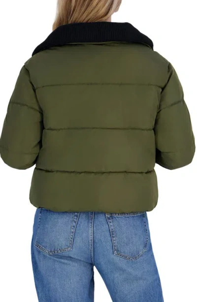 Roxy Iris Puffer Jacket In Green