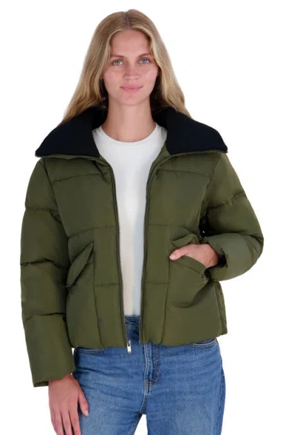 Roxy Iris Puffer Jacket In Green