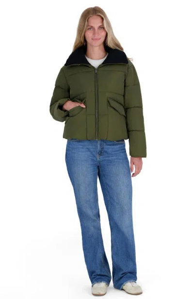 Roxy Iris Puffer Jacket In Green