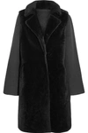 YVES SALOMON Layered shearling and wool-blend coat
