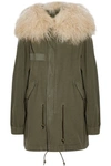 MR & MRS ITALY Shearling-trimmed cotton-canvas parka