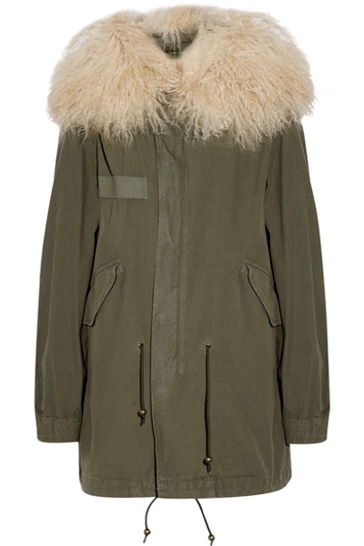 Mr & Mrs Italy Shearling-trimmed Cotton-canvas Parka