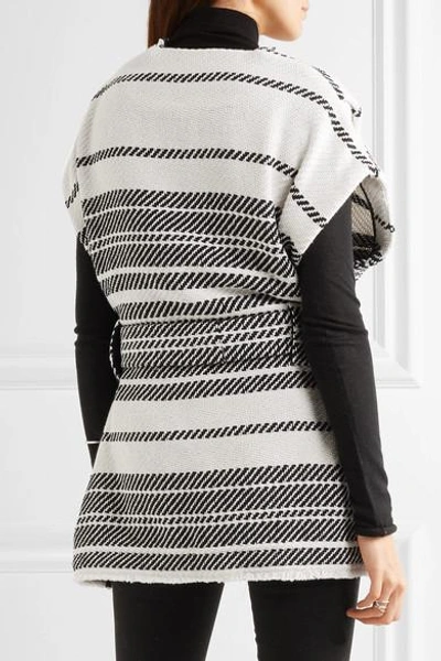 Shop Iro Striped Cotton-blend Vest