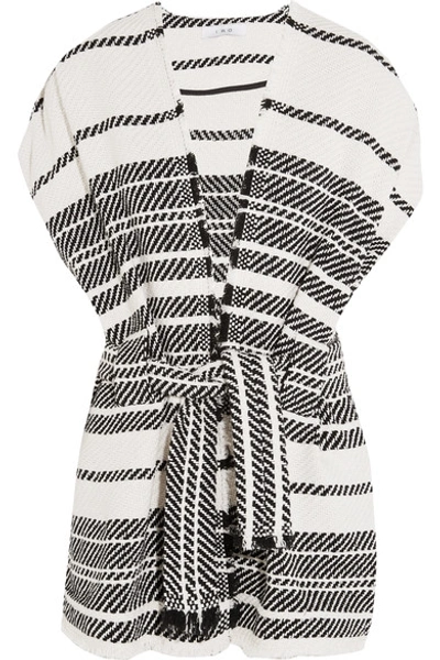 Shop Iro Striped Cotton-blend Vest