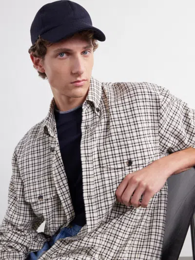 Slowear Zanone Flexwool Wool-blend Cap In Blue