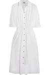 KENZO Embellished cotton-poplin shirt dress