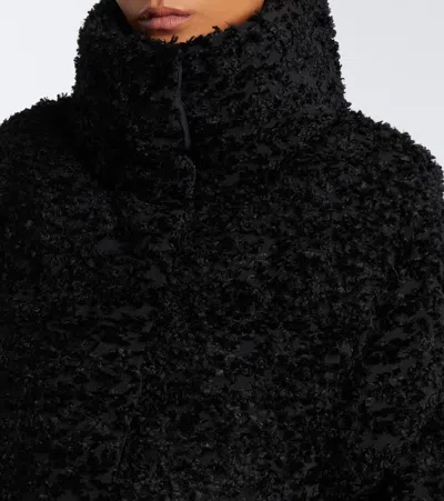 Moncler Black Boucle Loop Sittelles Mini Down Jacket In Black