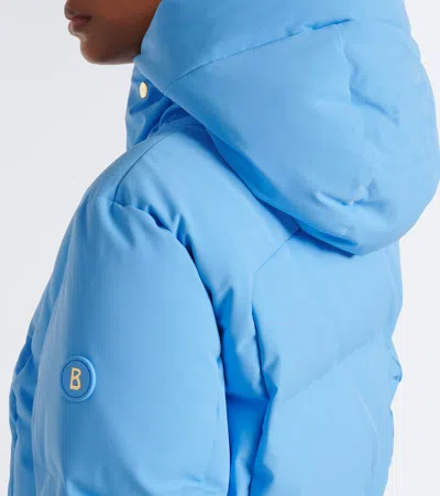 Bogner Hooded Padded Down Jacket In Blue