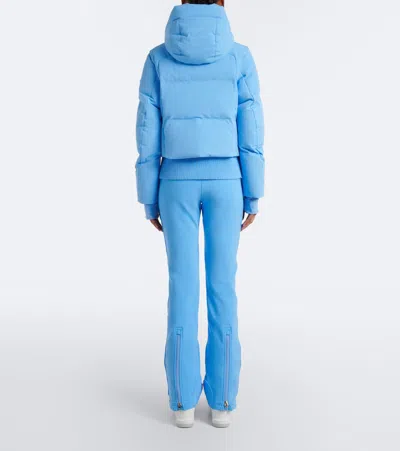Bogner Hooded Padded Down Jacket In Blue