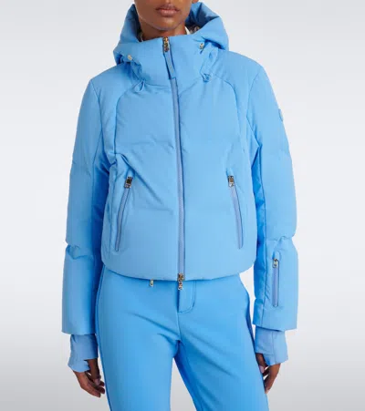 Bogner Hooded Padded Down Jacket In Blue