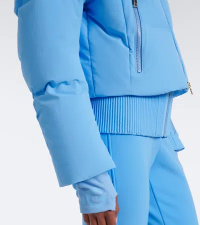 Bogner Hooded Padded Down Jacket In Blue