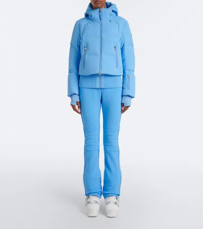 Bogner Hooded Padded Down Jacket In Blue