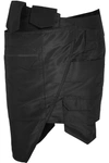 RONALD VAN DER KEMP Asymmetric silk-taffeta mini skirt