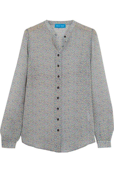 M.i.h. Jeans Evelyn Floral-print Silk-georgette Shirt