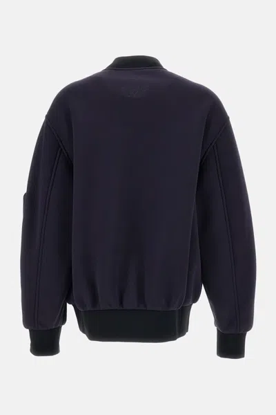 Plan C Zippered Bomber In Blue