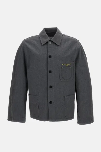 Givenchy Jacket With Patch Pockets In Gray