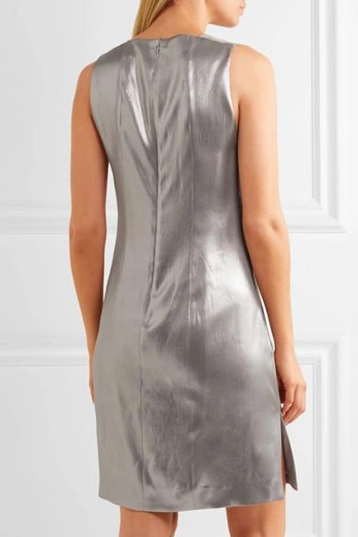 Shop Narciso Rodriguez Silk-lamé Dress