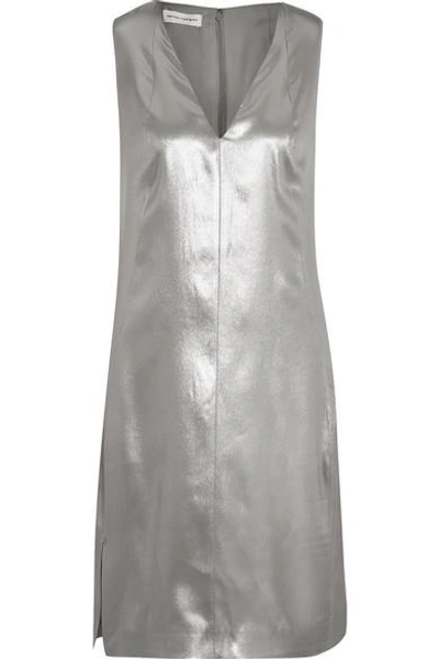 Shop Narciso Rodriguez Silk-lamé Dress