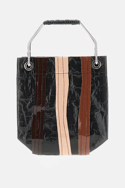 Plan C Small Shopper In Black