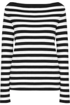MICHAEL KORS Striped cotton-jersey top