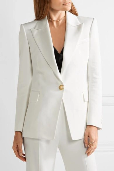 Shop Balmain Crepe Blazer