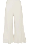 PETER PILOTTO Cropped ruffled cady wide-leg pants