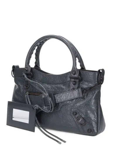 Balenciaga Le City First Bag In Volcanic Rock In Gray | ModeSens
