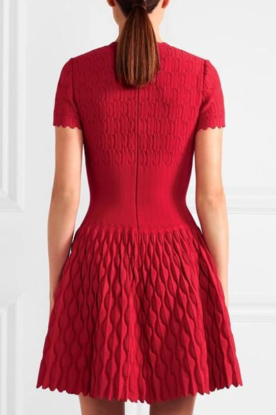 Shop Alaïa Knitted Mini Dress