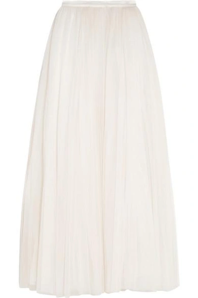 Shop Needle & Thread Tulle Maxi Skirt In Ivory
