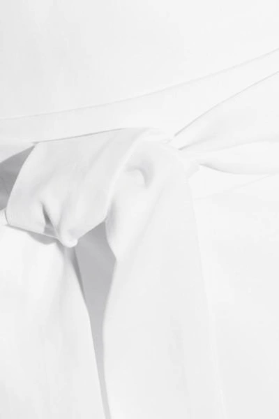 Shop Protagonist Judo Cutout Wrap-effect Cotton-poplin Top